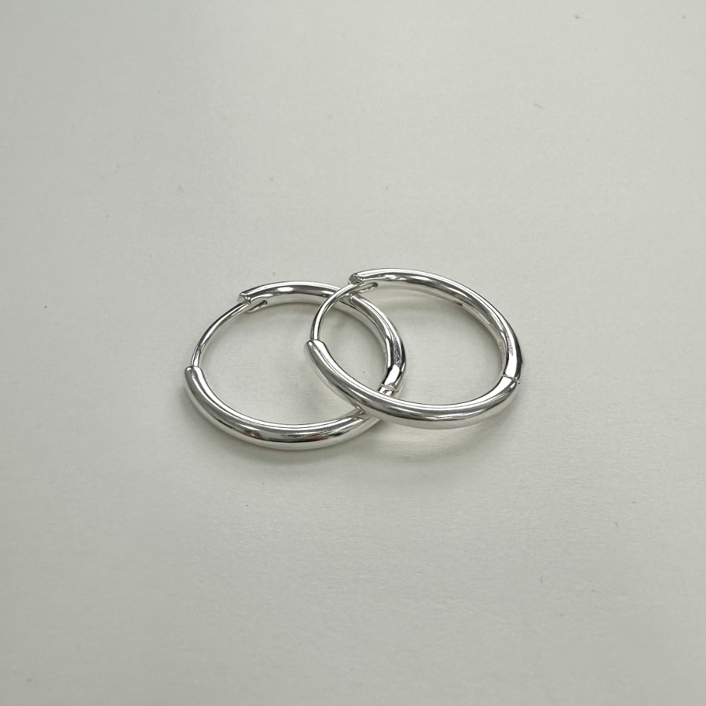 [BARADU 925] 2mm basic hoop earrings