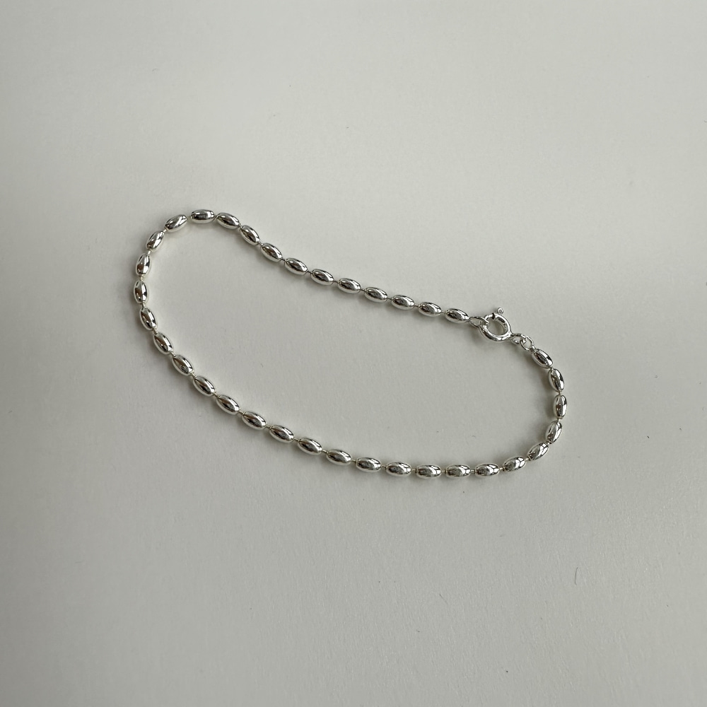 [BARADU 925] Elliptic silverball bracelet