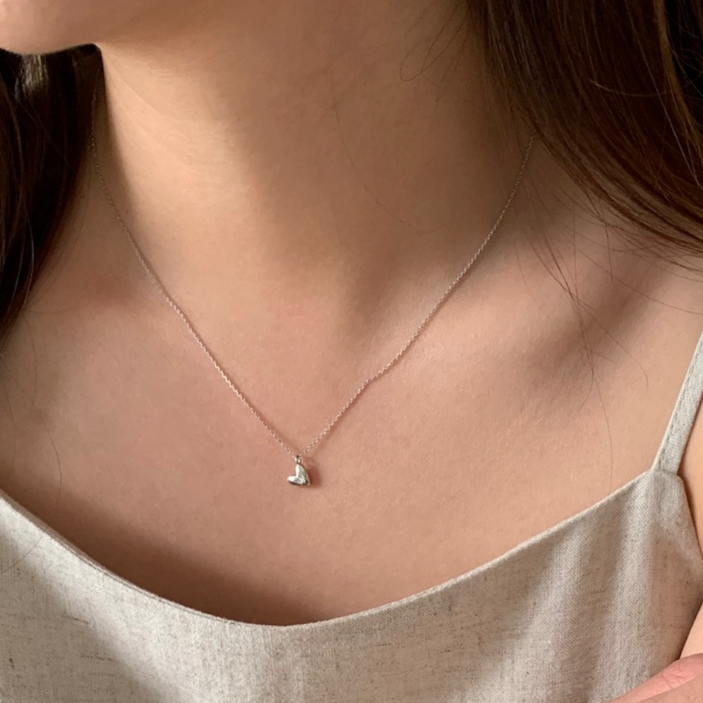 [BARADU 925] Star in heart necklace
